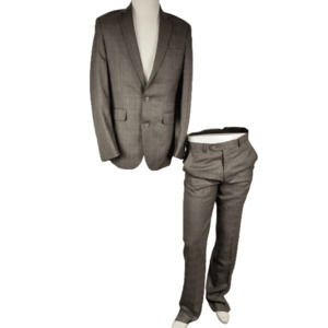 Beverly Hills Polo Club men's taupe 2 pc suit size 38R/31